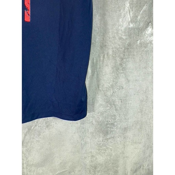 ID Ideology Men's Indigo Sea Crewneck Taped Graphic Training T-Shirt SZ L - Picture 9 of 13